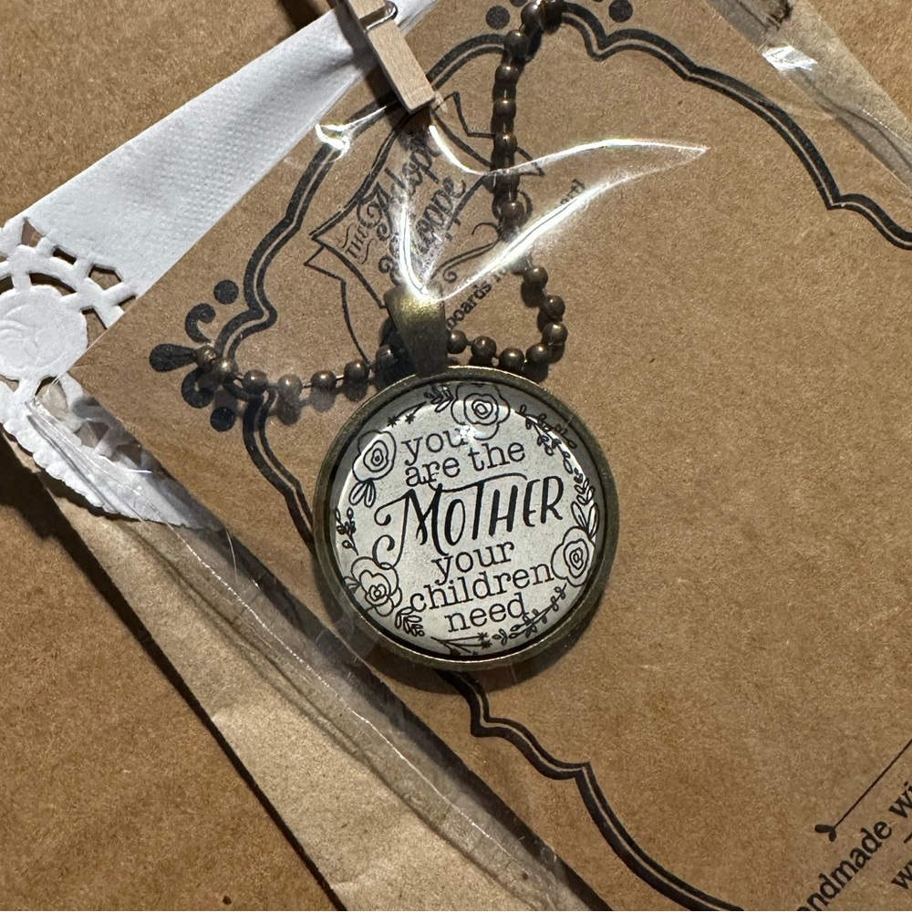 Handmade scripture necklace